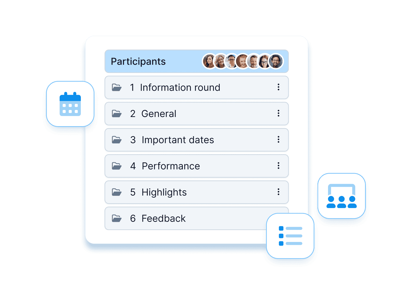 Clear display of the WEDO agenda with topics and speakers.